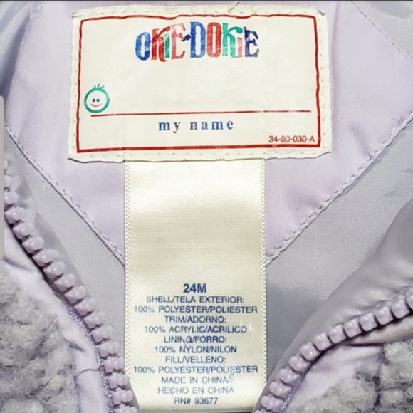 Girls Winter Coat w/Disney Frozen Winter Hat Size 24M - Picture 8 of 8